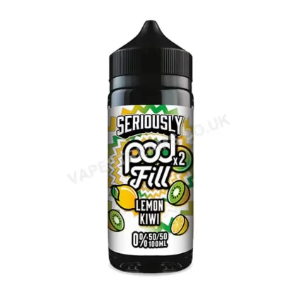 Doozy Seriously Pod Fill x2 Lemon Kiwi E-Liquid Shortfill - Vapestreams Co