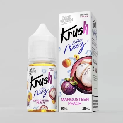 Drip Down Krush Extra Freeze – Mangosteen Peach 30ml (35/55 Mg) - Vape Product, Vape Product