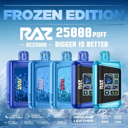 RAZ LTX 25K Puff "Frozen Edition" Disposable Device – 25000 Puffs - Frozen Juicy Strawberry