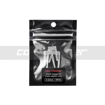 Coil Master Staple Staggered Fused Clapton Coils