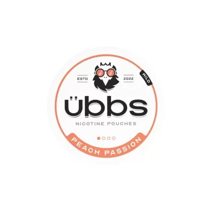 4mg Übbs Peach Passion Mild Strength Nicotine Pouches – 20 Pouches - Ejuicewarehouse