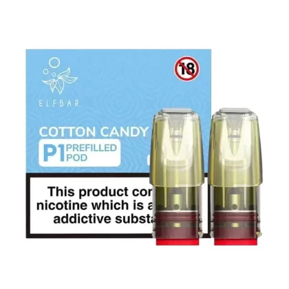 COTTON CANDY ELF BAR MATE P1 PREFILLED POD - Eliquidsupply