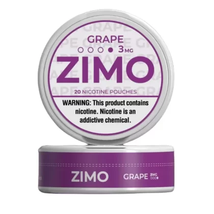 ZIMO Grape Nicotine Pouches - Nicotine Avail#8mg>6mg>3mg