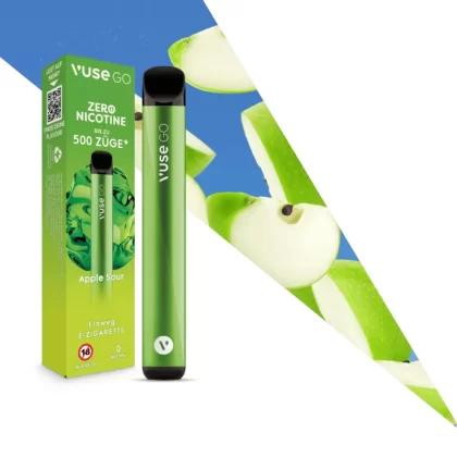 Vuse GO – Apple Sour | Zero Nicotine - Benzoesäure, Ethanol; Nikotinfrei