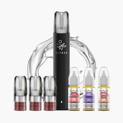 ELFBAR MATE Starter Kit | Akku + 3x Pods + 3x Liquid (20mg)