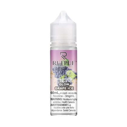 RUFPUF (Regular Series)— Glow Grape Ice—(3/6)mg - Vapebar Pk