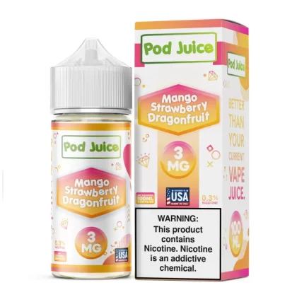 Pod Juice - Mango Strawberry Dragonfruit - 100ML E-Liquid - 6MG