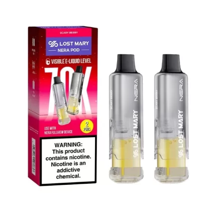 SCARY BERRY LOST MARY NERA FULLVIEW 70K DISPOSABLE PODS - Huffvape