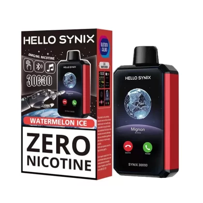 Hello Synix 30K 0% Nicotine Disposable Vape 28ml