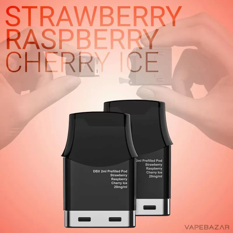 DBX Prefilled Pods by Bugatti – Strawberry Raspberry Cherry Ice - Image 2