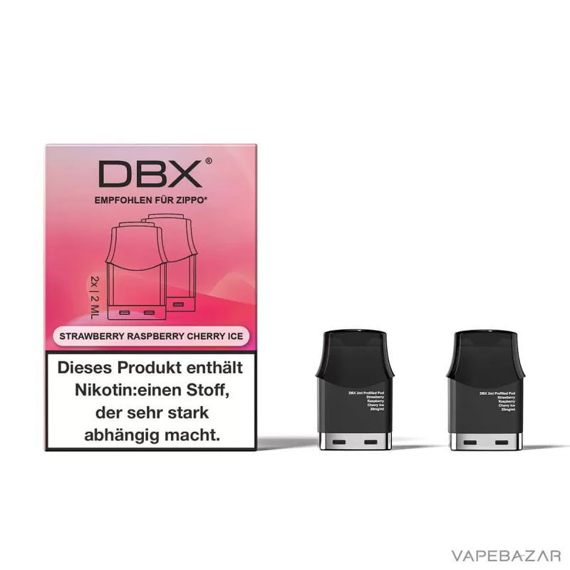 DBX Prefilled Pods by Bugatti – Strawberry Raspberry Cherry Ice - Image 3