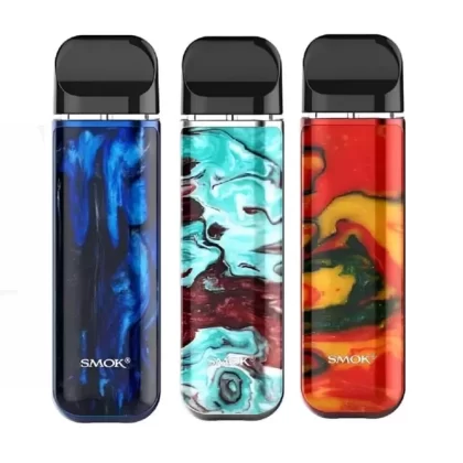 Smok Novo 2 Pod Kit - 7 Colour Carbon Fiber, Black and White