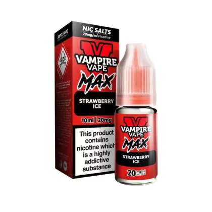 Strawberry Ice Nic Salt E-Liquid by Vampire Vape Max - 20 mg - High Strength