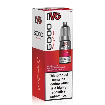 Cherry Chew By I VG 6000 10ml Salts - Nicotine Strength#20mg (Salt)>10mg (Salt)