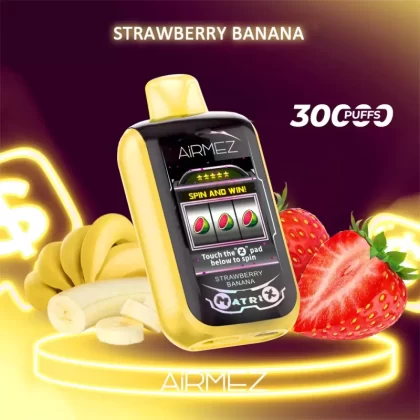 Airmez Matrix Pro 30000 Puffs – Strawberry Banana - Ozvapeone
