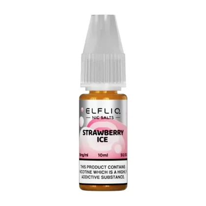 Strawberry Ice By Elfbar Elfliq Nic Salt 10ml - 5mg