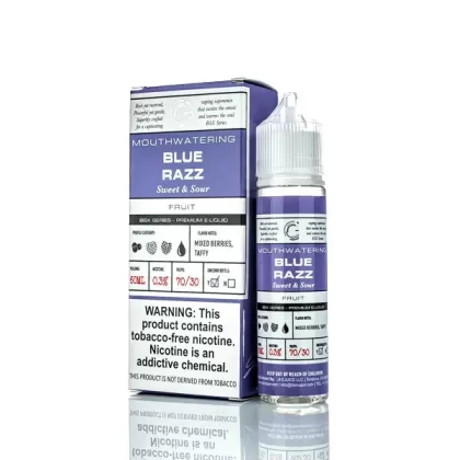 BSX Vapor E-Liquid - Blue Razz - 60ml - 3mg