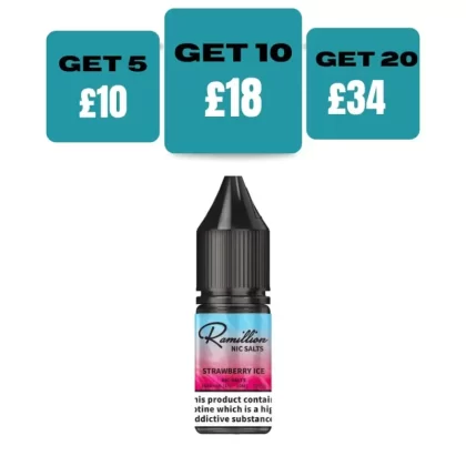 Ramillion 10ml E-liquid Nic Salt - 10 MG / Blueberry Sour Raspberry