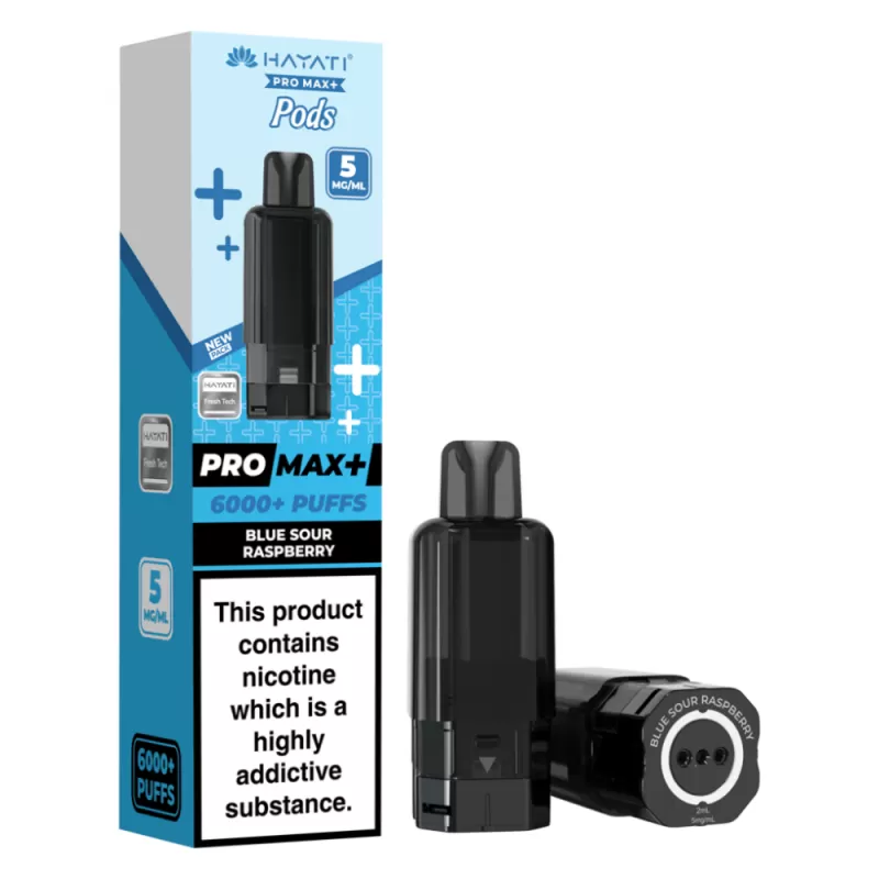 Hayati Pro Max Plus 6000 Prefilled Pod 5mg Blue Sour Raspberry - 5mg