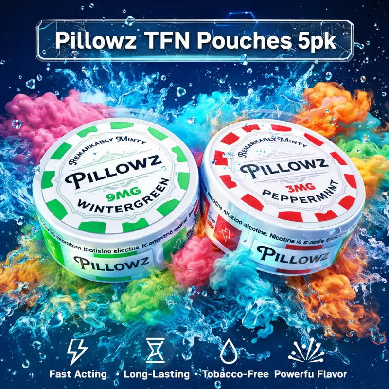 Pillowz TFN Pouches 5pk - Peppermint / 6mg