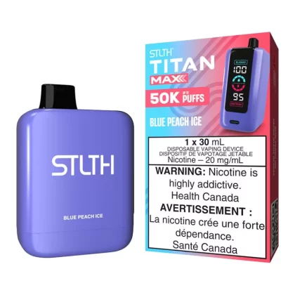 STLTH Titan Max Disposable Vape Device - Blue Peach Ice - 20mg/ml