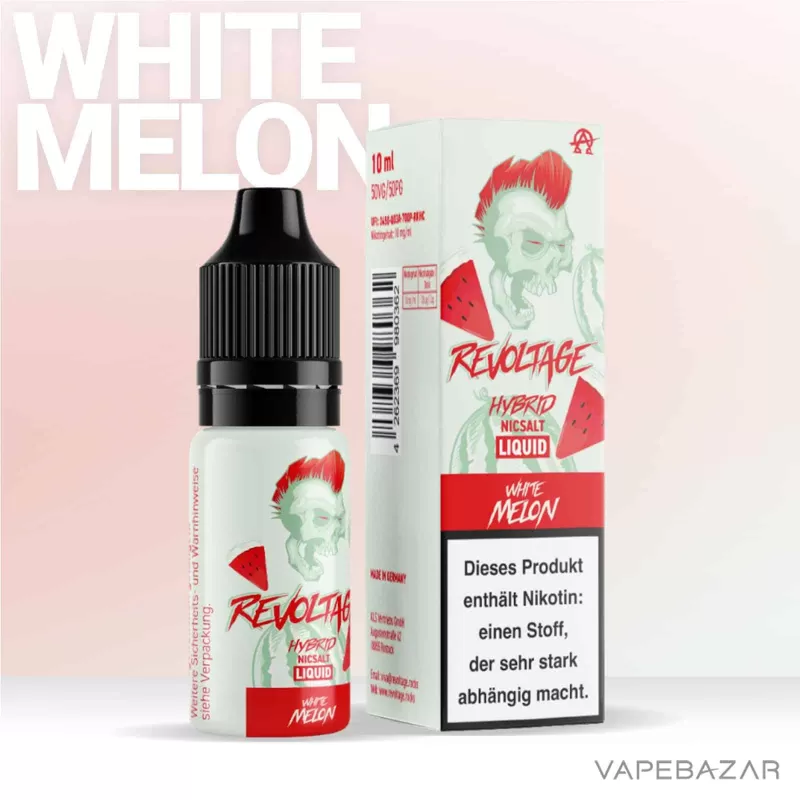 Revoltage Hybrid Nicsalt Liquid – White Melon - 10mg/ml, 20mg/ml - Image 2