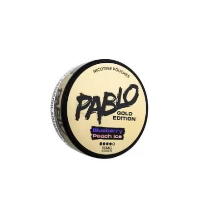 Woreczki nikotynowe PABLO Gold 20mg – Blueberry Peach Ice Snus AKCYZA