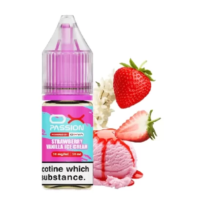 Strawberry Vanilla Ice Cream Ox Passion Nic Salt E-Liquid by Oxva