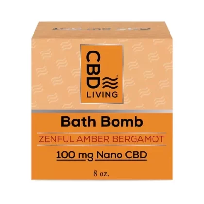 CBD Living | CBD Bath Bomb – 100mg - Variant#Amber Bergamot>Lavender>Coconut Lime>Eucalyptus