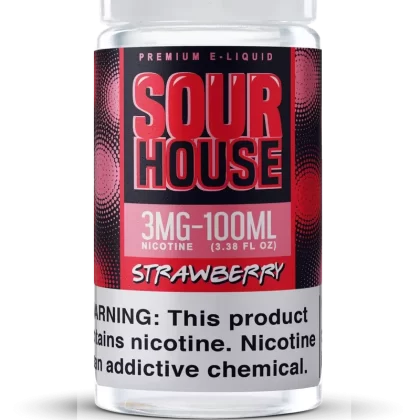 Strawberry by Sour House 100ml - Strength#0MG>3MG>6MG (BA2EC1)