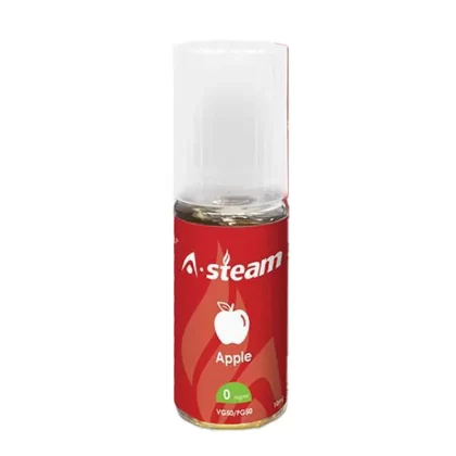 A Steam 10ml Apple 50/50 Vape Juice - 10 Pack - Strength 6mg