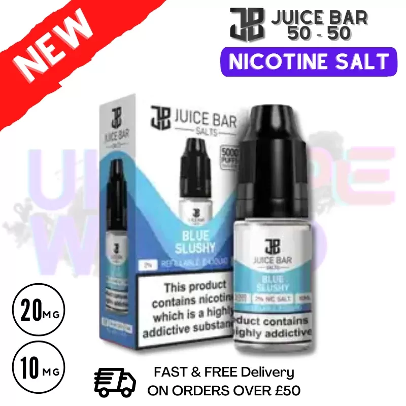 Blue Slushy Juice Bar Nic Salt 10ML eLiquid Only £1.99