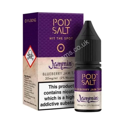Blueberry Jam Tart Nicotine Salt E-Liquid By Pod Salt Fusions Range - Vapestreams Co