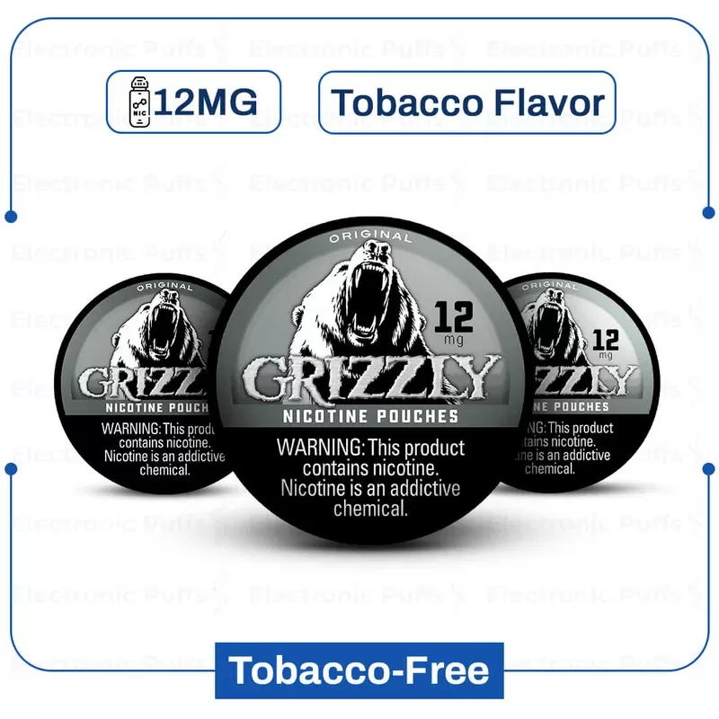 Buy Grizzly Original 12mg Nic Pouch | Electronicpuffs