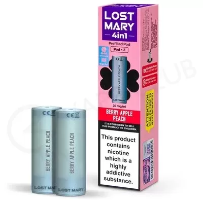 Berry Apple Peach Lost Mary 4 in 1 Prefilled Pod