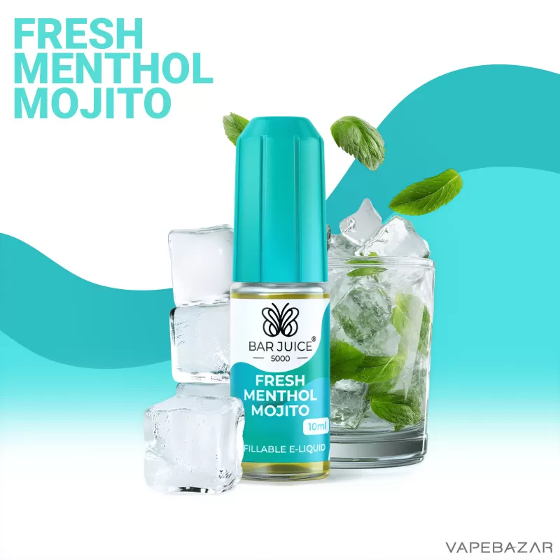 Bar Juice 5000 Nic Salt – Fresh Menthol Mojito - 20mg/ml, 10mg/ml; Glycerin, Nikotin-Benzoat