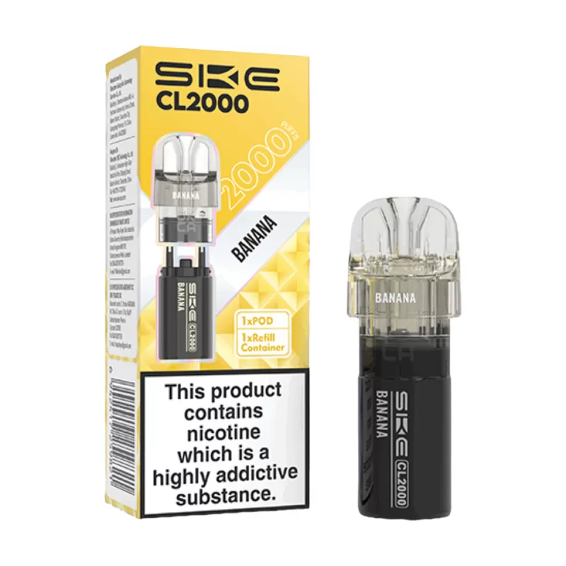 SKE Crystal CL2000 Prefilled Pods - Strawberry Ice - Image 2