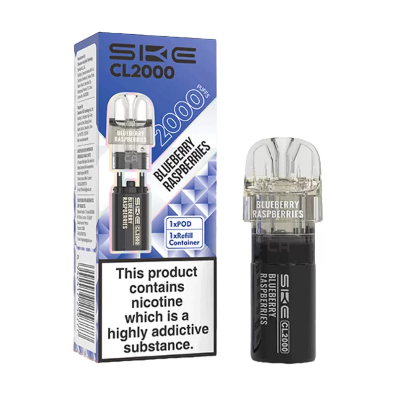 SKE Crystal CL2000 Prefilled Pods - Strawberry Ice - Image 3
