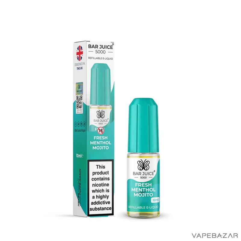 Bar Juice 5000 Nic Salt – Fresh Menthol Mojito - 20mg/ml, 10mg/ml; Glycerin, Nikotin-Benzoat - Image 3