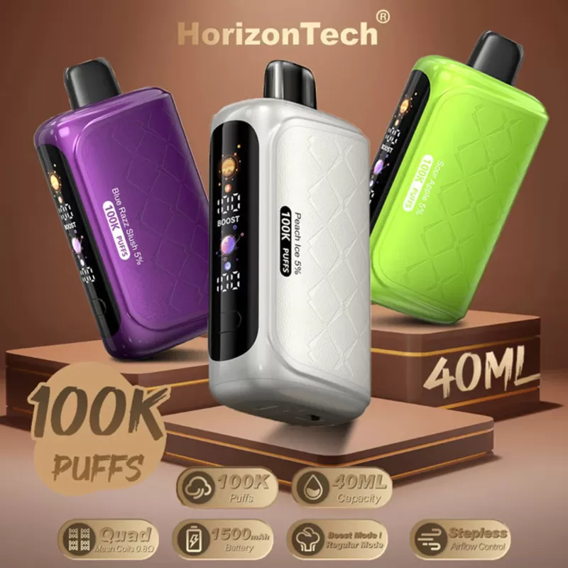 HorizonTech 100K Disposable Device - 100,000 Puffs - Peach Ice