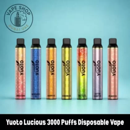 Yuoto Lucious 3000 Puffs Disposable Vape - 1 PACK / 1 DEVICE, FULL BOX 10 DEVICE; Banana Ice, Blueberry Ice