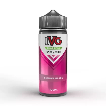 IVG 70/30 100ml Shortfill E-Liquid Summer Blaze - Nicotine Strength#0mg (A76F69)
