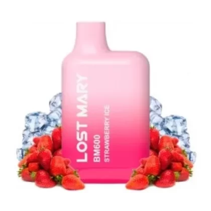 Pod d’un sol ús Strawberry Ice BM600 (Lost Mary) - Vape Store