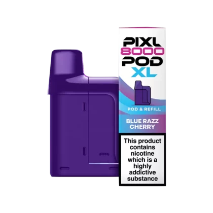 Blue Razz Cherry Pixl 8000 Refill Pack - 20 mg - Vape Product (A32D5F)
