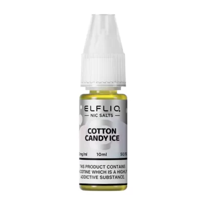 Cotton Candy Ice Elfliq Nic Salt E-liquid By ELF Bar