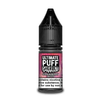 Ultimate Puff Sherbet Strawberry Laces 10ml Vape Juice - 10 Pack - Strength 12mg