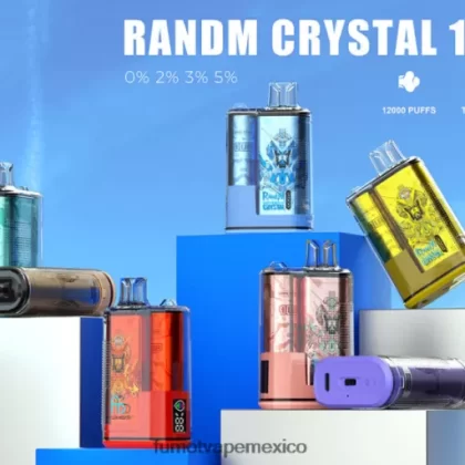 Fumot Crystal Caja de vapeo desechable 20ml 12000 (1 pieza) sandía con mango color durazno H0XPTX287 Fumot Vape Shop