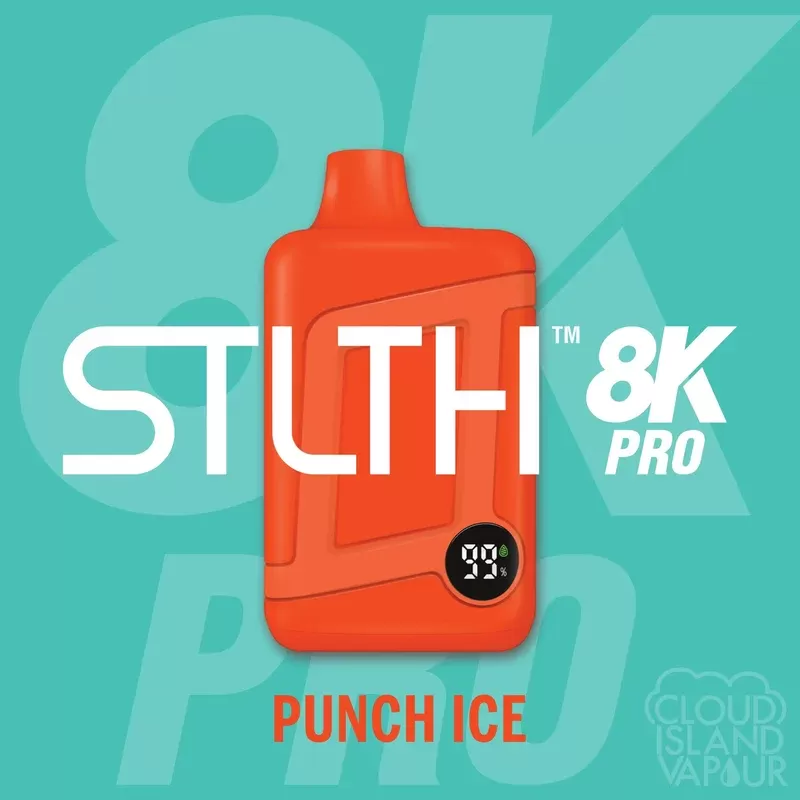 STLTH 8K PRO Disposable Vape – Punch Ice - Ecigpremium