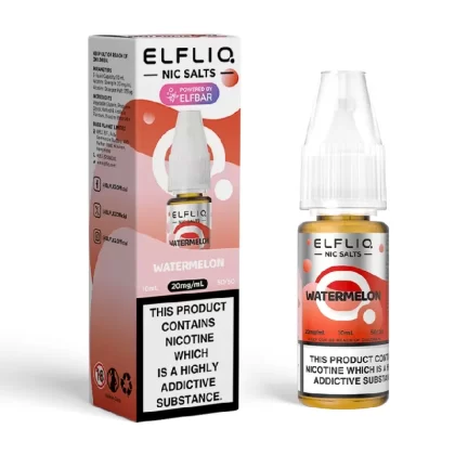 Watermelon Elfliq Nic Salt E-Liquid by Elf Bar - Nicotine Strength#5mg>10mg>20mg