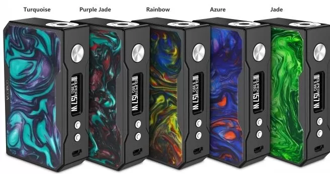 Voopoo Black Drag Resin Version 157W TC Box Mod - Purple jade